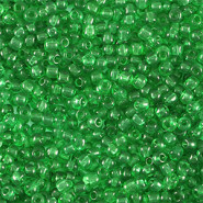 Glas rocailles kralen 11/0 (2mm) Transparent emerald green
